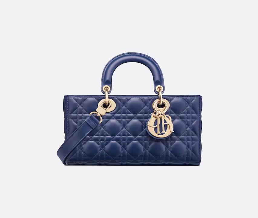 Túi Dior Medium Lady D-Joy Bag Royal Blue