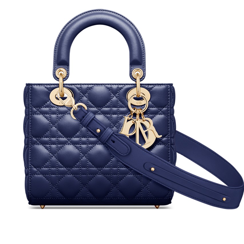 Túi Dior Small Lady Dior My ABCDior Bag Royal Blue