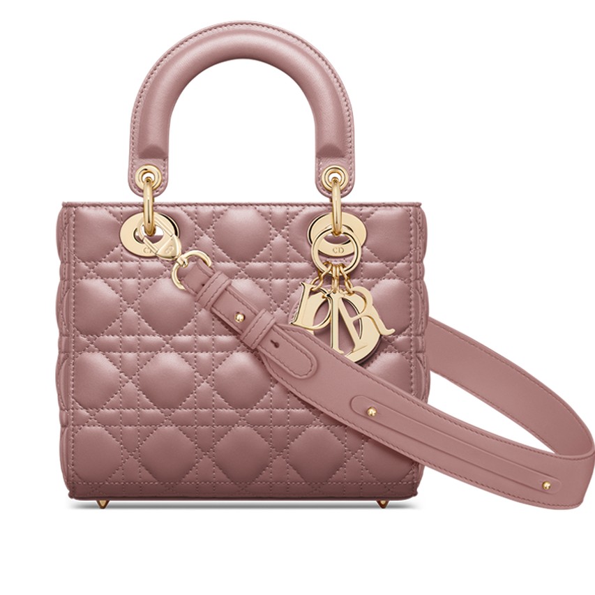 Túi Dior Small Lady Dior My ABCDior Bag Peony Pink