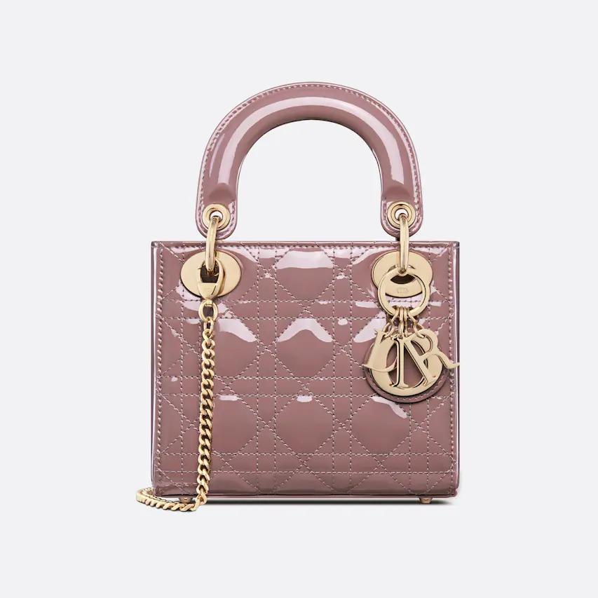 Túi Dior Mini Lady Dior Bag Peony Pink