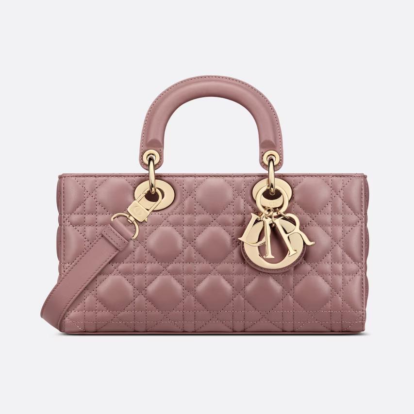 Túi Dior Medium Lady D-Joy Bag Peony Pink