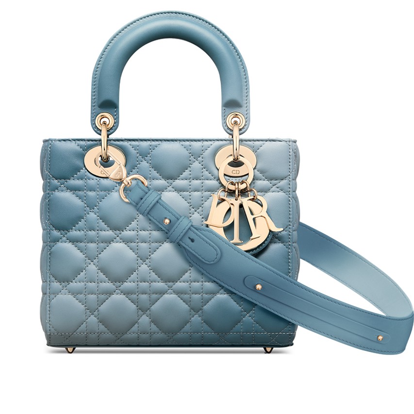 Túi Dior Small Lady Dior My ABCDior Bag Denim Blue Gradient