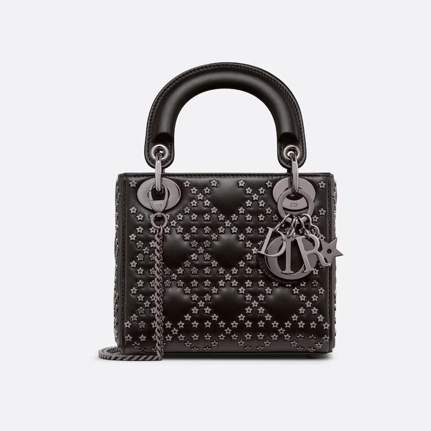 Túi Dior Mini Lady Dior Bag Black Lucky Star