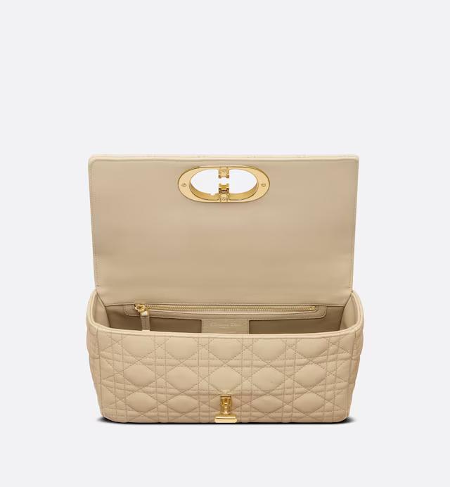 Túi Dior Medium Dior Caro Bag Beige Supple Cannage Calfskin