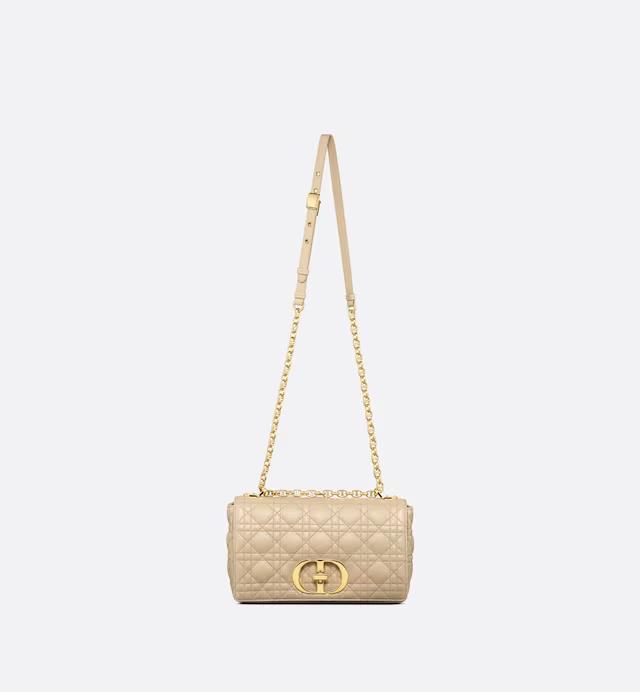 Túi Dior Medium Dior Caro Bag Beige Supple Cannage Calfskin