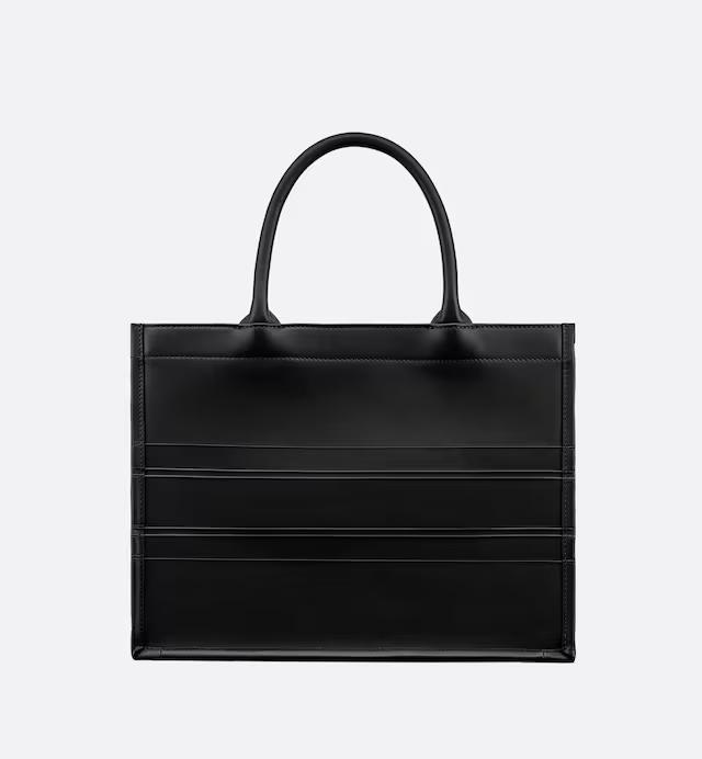 Túi Dior Medium Dior Book Tote Black Calfskin