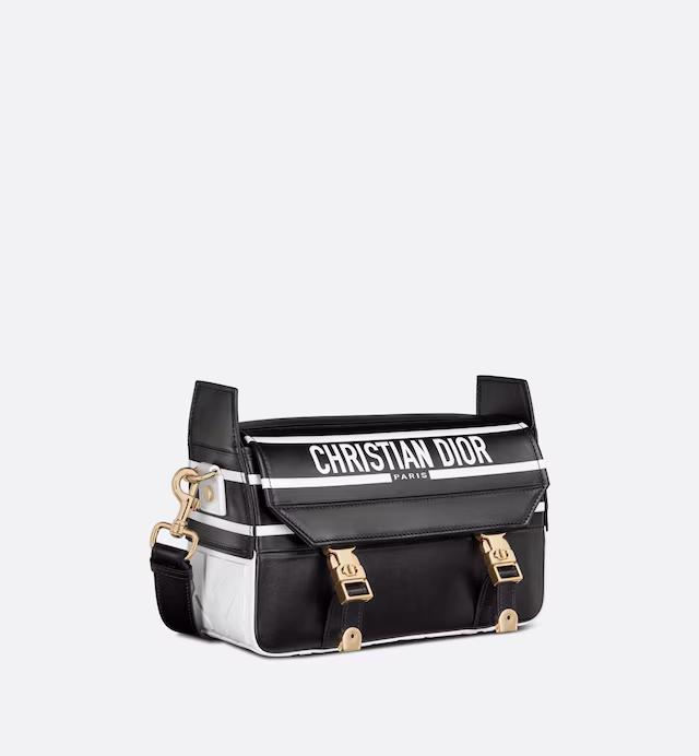 Túi Dior Small Diorcamp Bag Black And White Smooth Calfskin