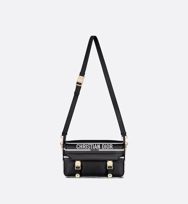 Túi Dior Small Diorcamp Bag Black And White Smooth Calfskin