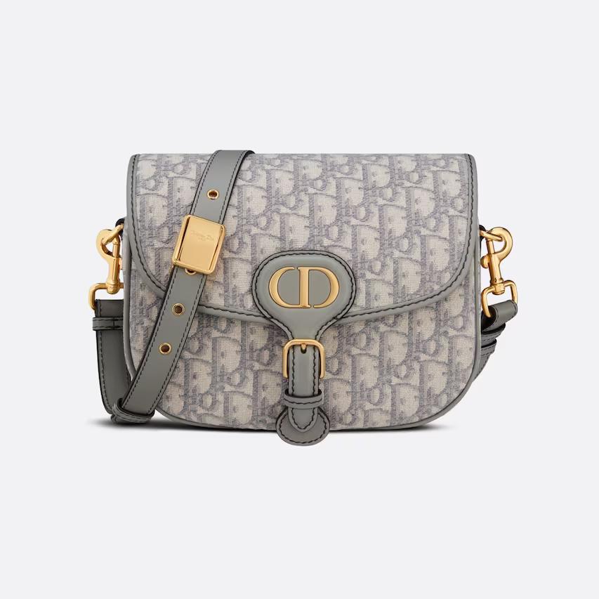 Túi Dior Medium Dior Bobby Bag Gray Dior Oblique Jacquard