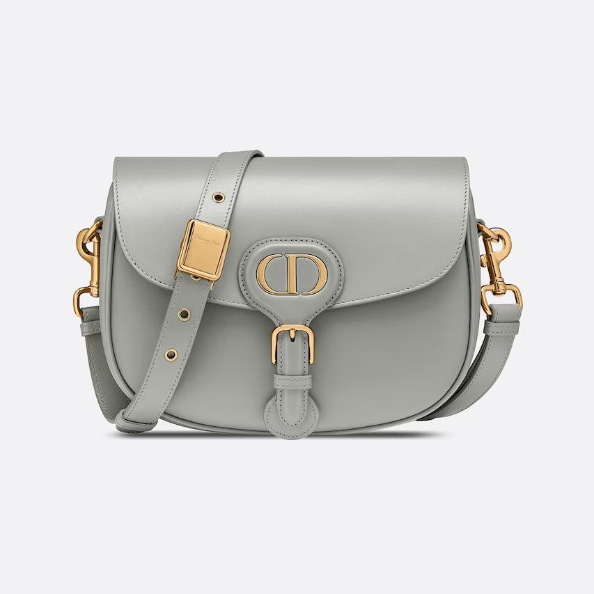 Túi Dior Medium Dior Bobby Bag Stone Gray Box Calfskin