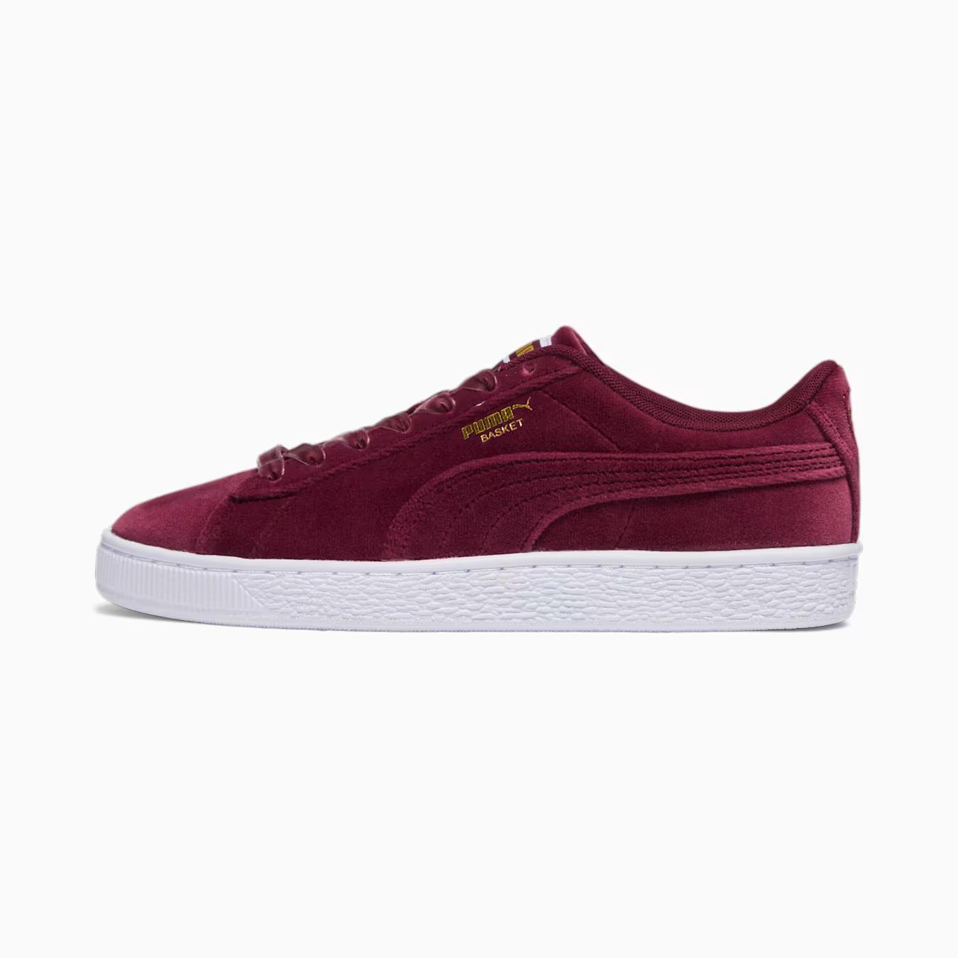 Giày Puma Basket Classic Velvet Nữ Đỏ