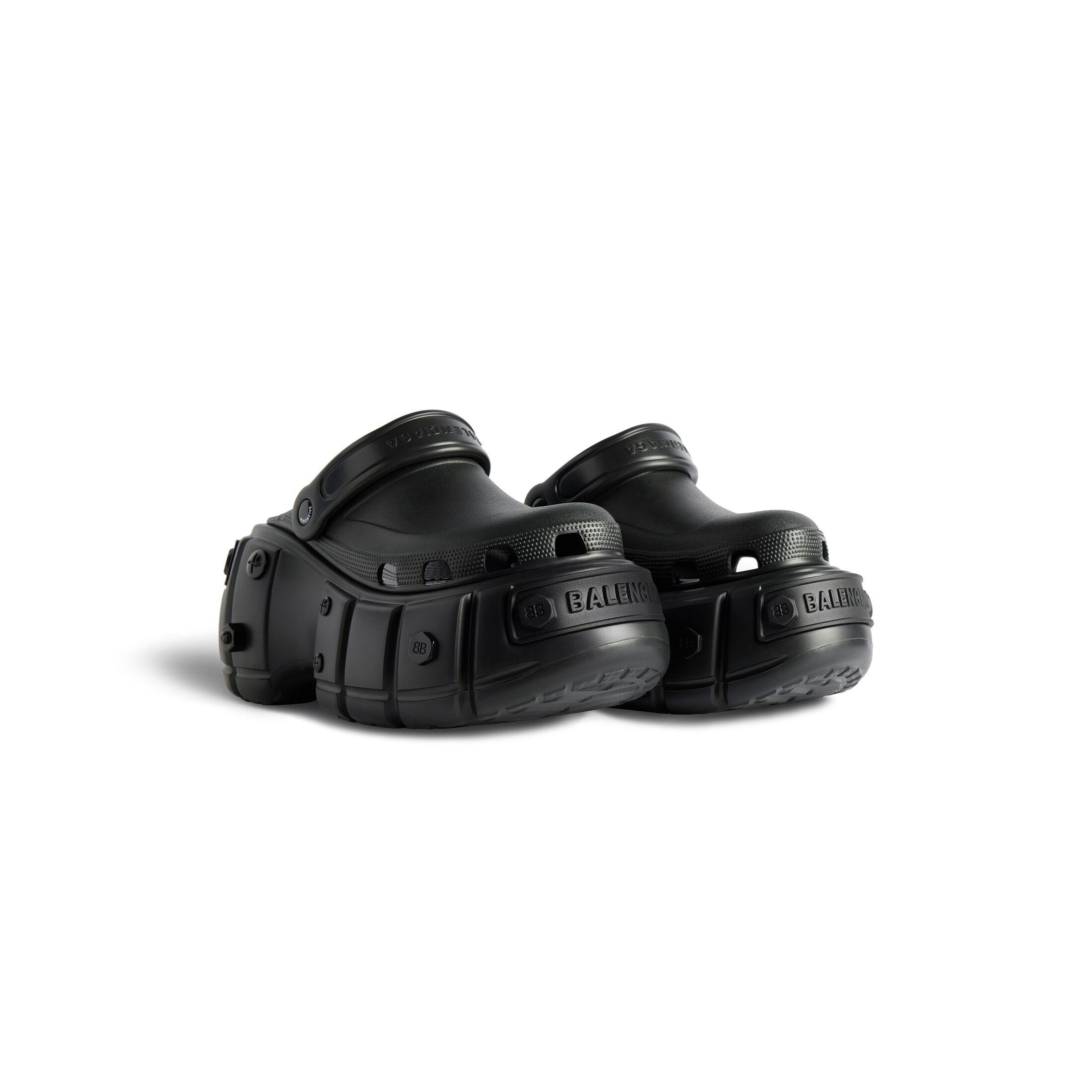 Giày Balenciaga Hardcrocs™ Mule Nữ Đen