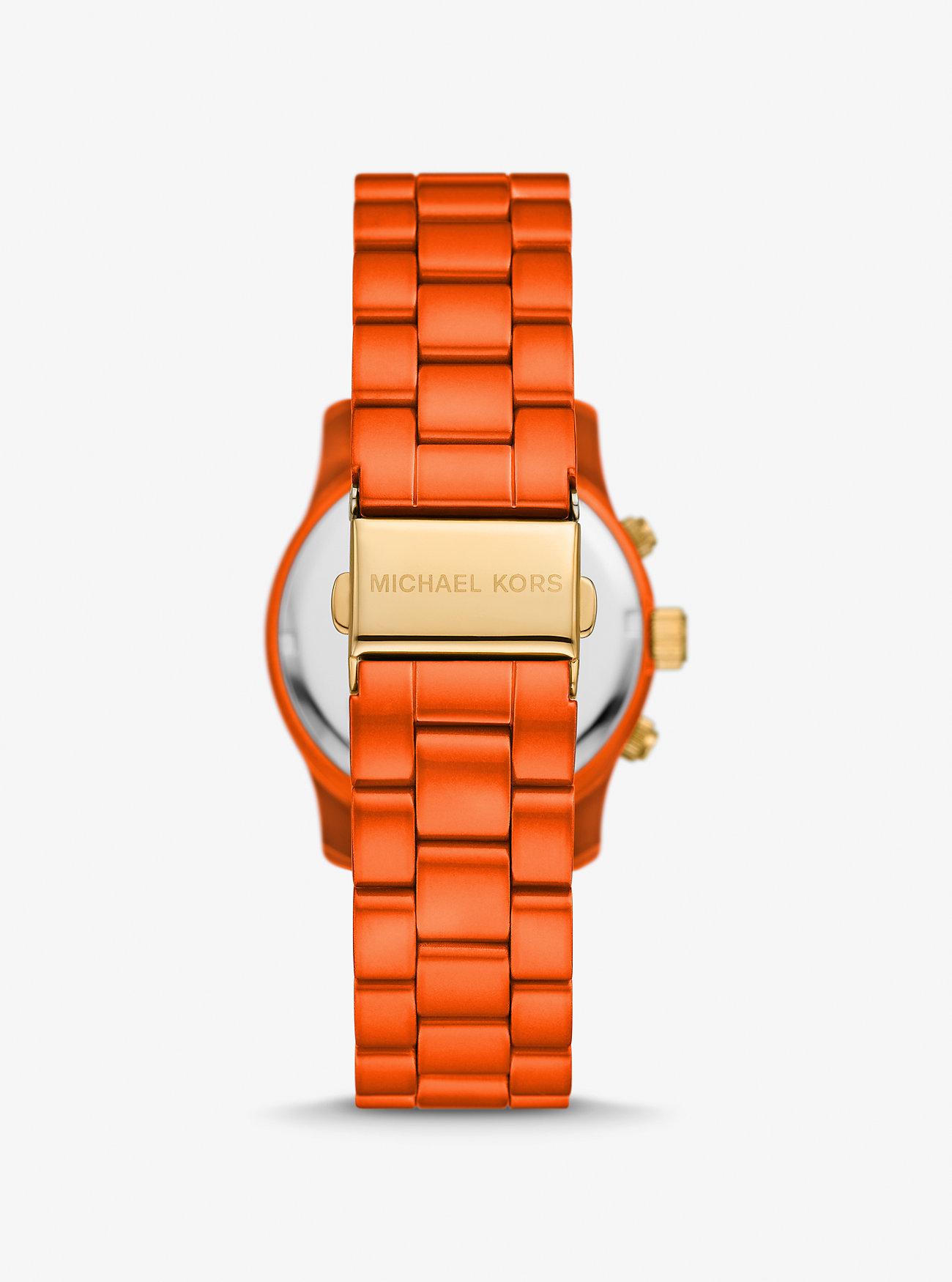 Đồng Hồ Michael Kors Limited-Edition Runway Orange-Tone Watch Nữ Cam