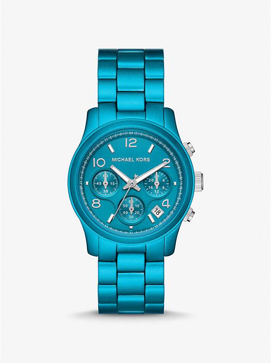 Đồng Hồ Michael Kors Limited-Edition Runway Blue-Tone Watch Nữ Xanh Dương