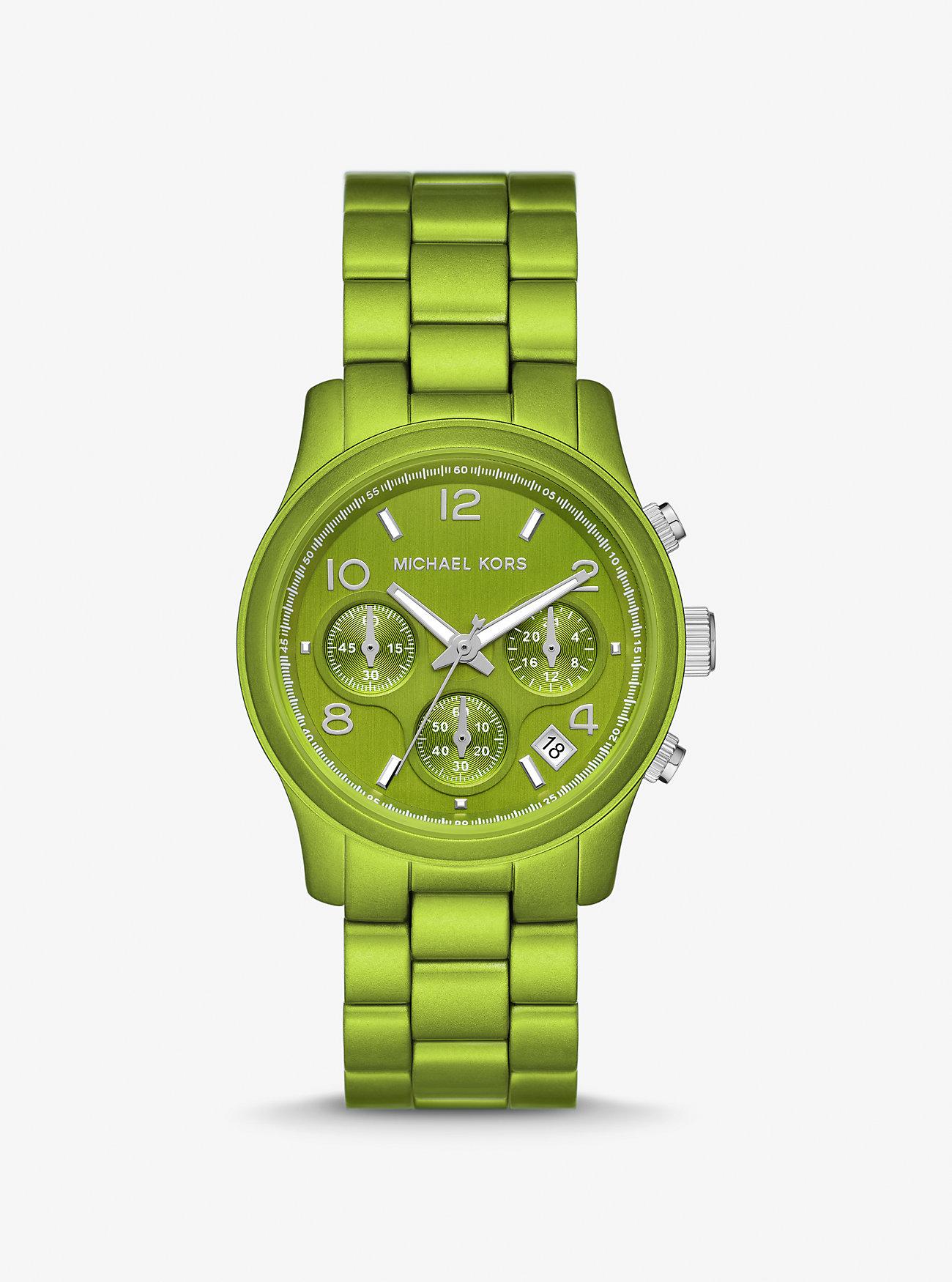 Đồng Hồ Michael Kors Limited-Edition Runway Green-Tone Watch Nữ Xanh Lá