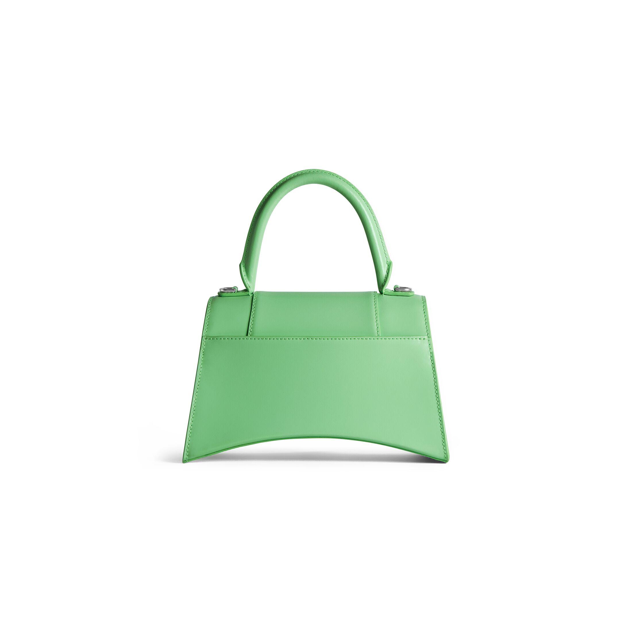 Túi Balenciaga Hourglass Small Handbag Box Nữ Xanh Lá
