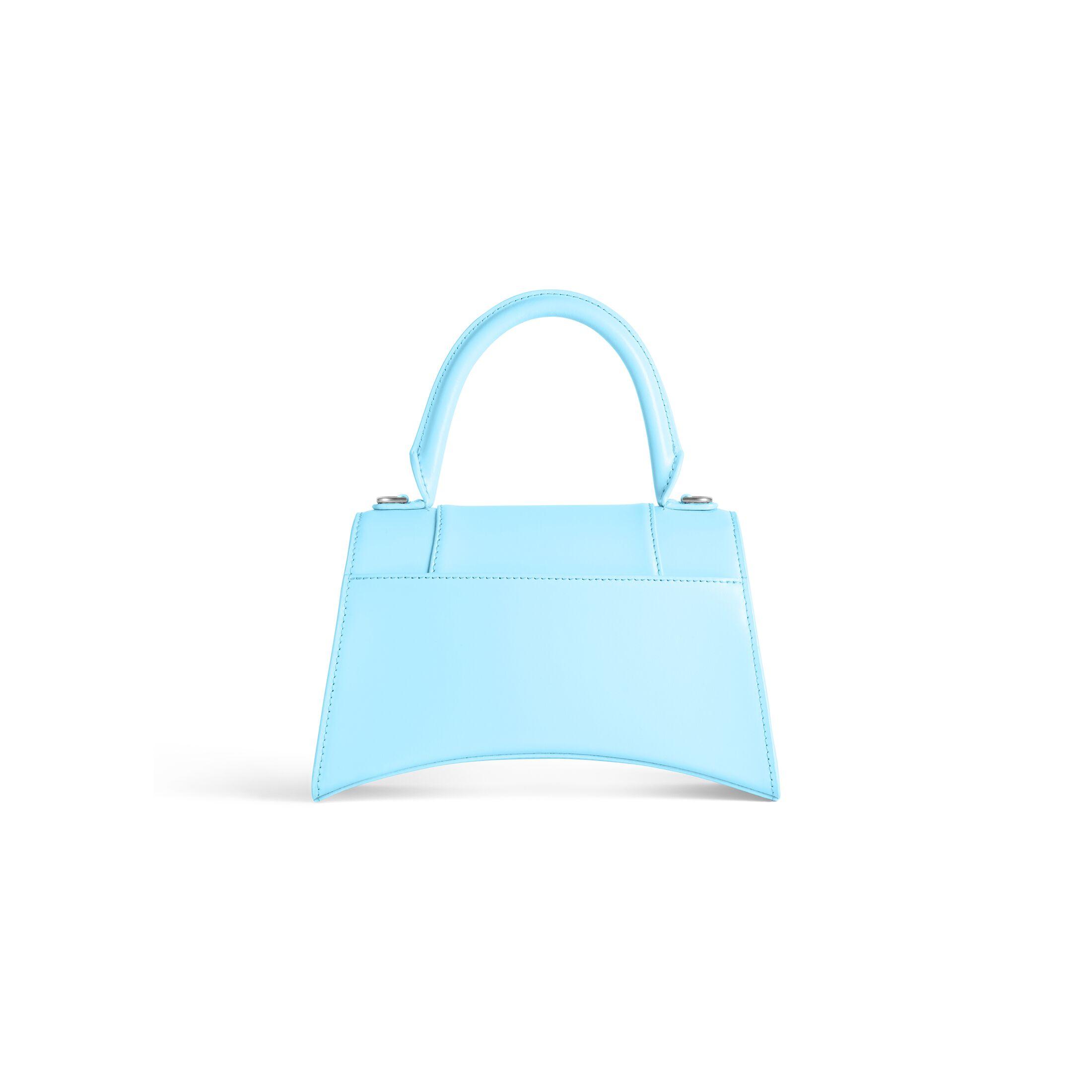 Túi Balenciaga Hourglass Small Handbag Box Nữ Xanh Dương