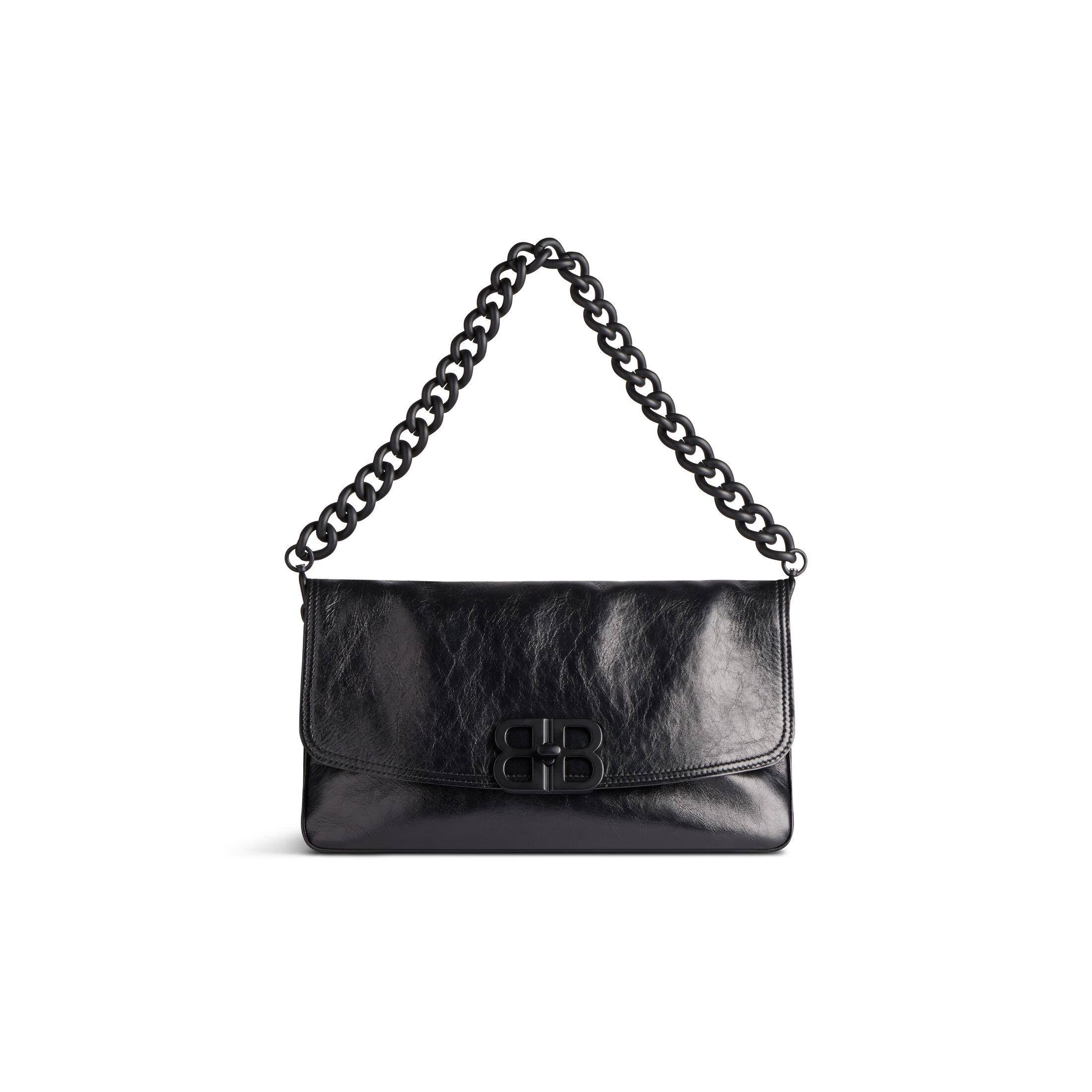Túi Balenciaga Bb Soft Medium Flap Bag Nữ Đen