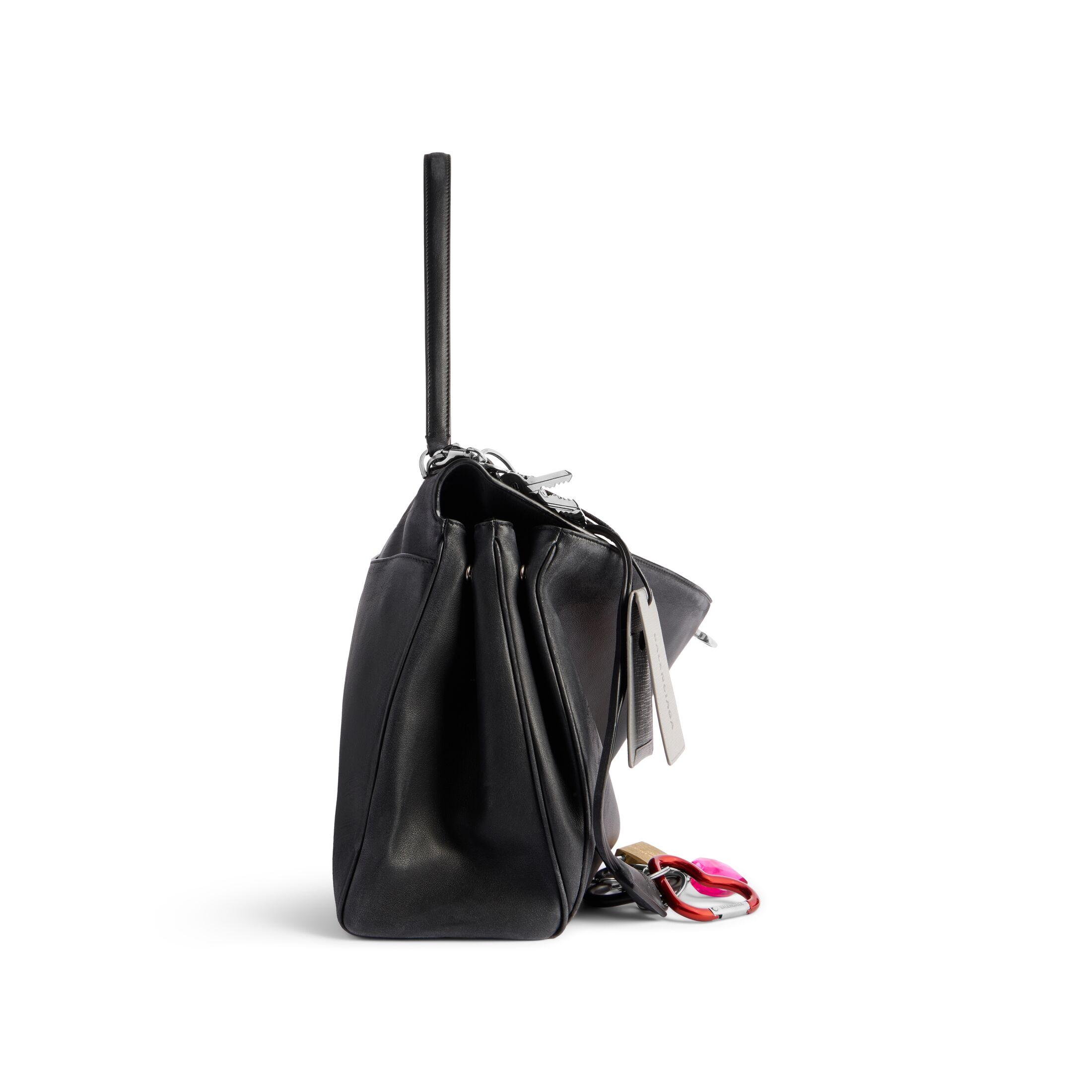 Túi Balenciaga Rodeo Large Handbag Used Effect With Charms Nữ Đen