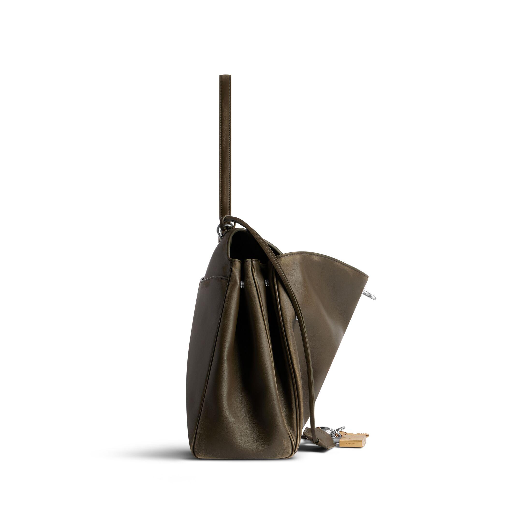 Túi Balenciaga Rodeo Large Handbag Used Effect With Charms Nữ Nâu