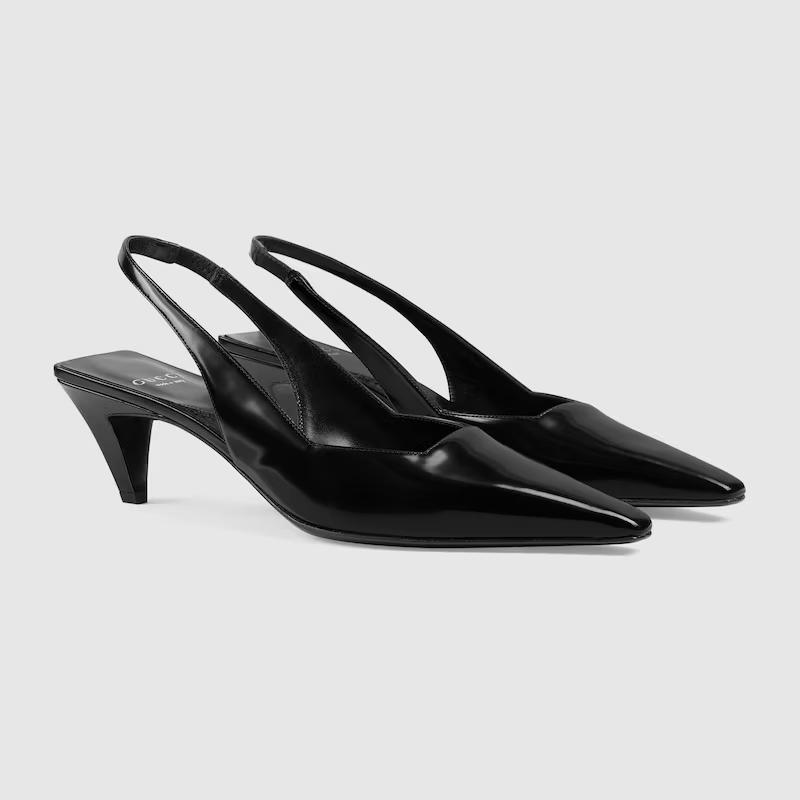 Giày Gucci Slingback Pump Nữ Đen