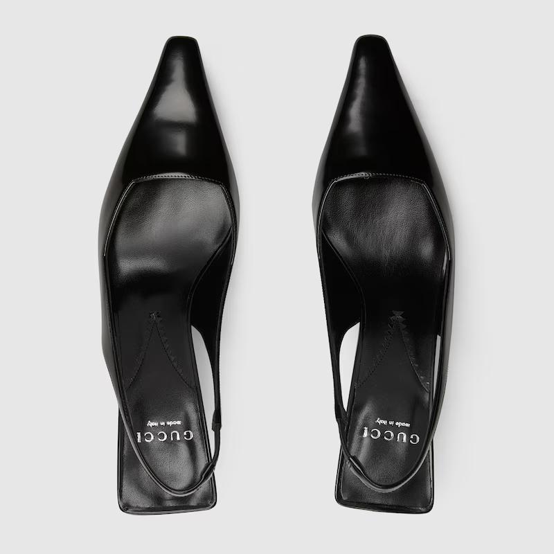 Giày Gucci Slingback Pump Nữ Đen