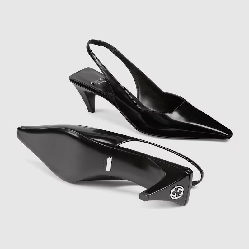 Giày Gucci Slingback Pump Nữ Đen