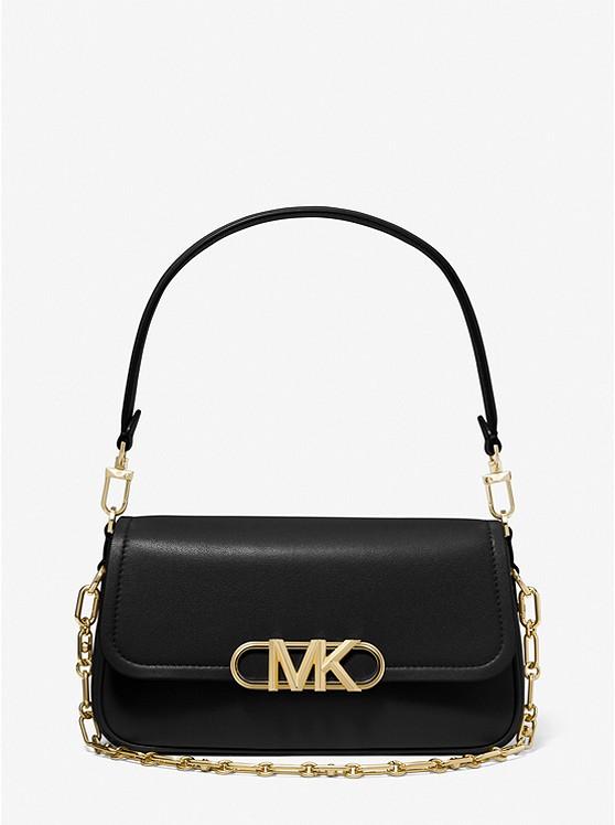 Túi Michael Kors Parker Medium Leather Shoulder Bag Nữ Đen