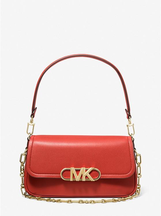 Túi Michael Kors Parker Medium Leather Shoulder Bag Nữ Đỏ