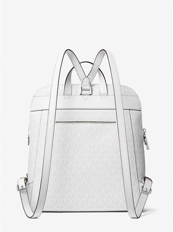 Túi Michael Kors Rhea Medium Logo Slim Backpack Nữ Trắng