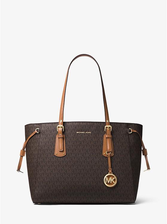 Túi Michael Kors Marilyn Medium Logo Tote Bag Nữ Nâu