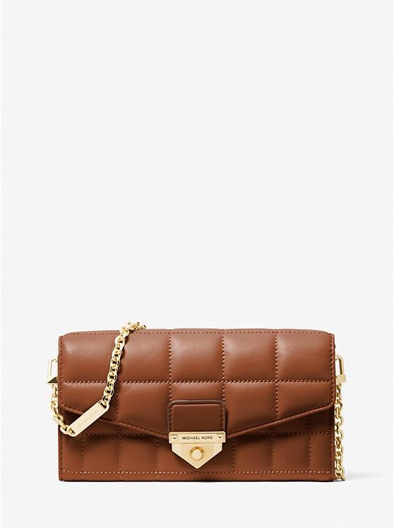 Túi Michael Kors Soho Large Quilted Leather Convertible Shoulder Bag Nữ Nâu