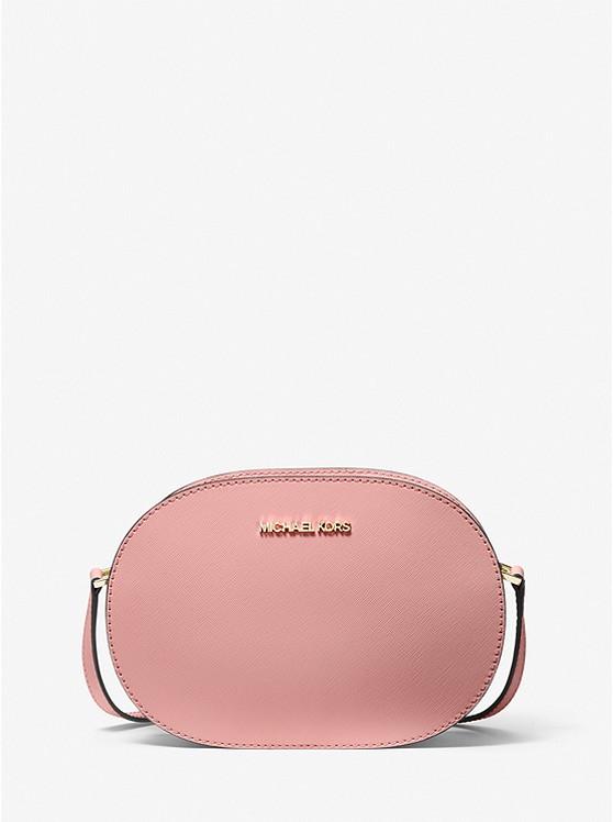 Túi Michael Kors Jet Set Travel Medium Saffiano Leather Crossbody Bag Nữ Hồng