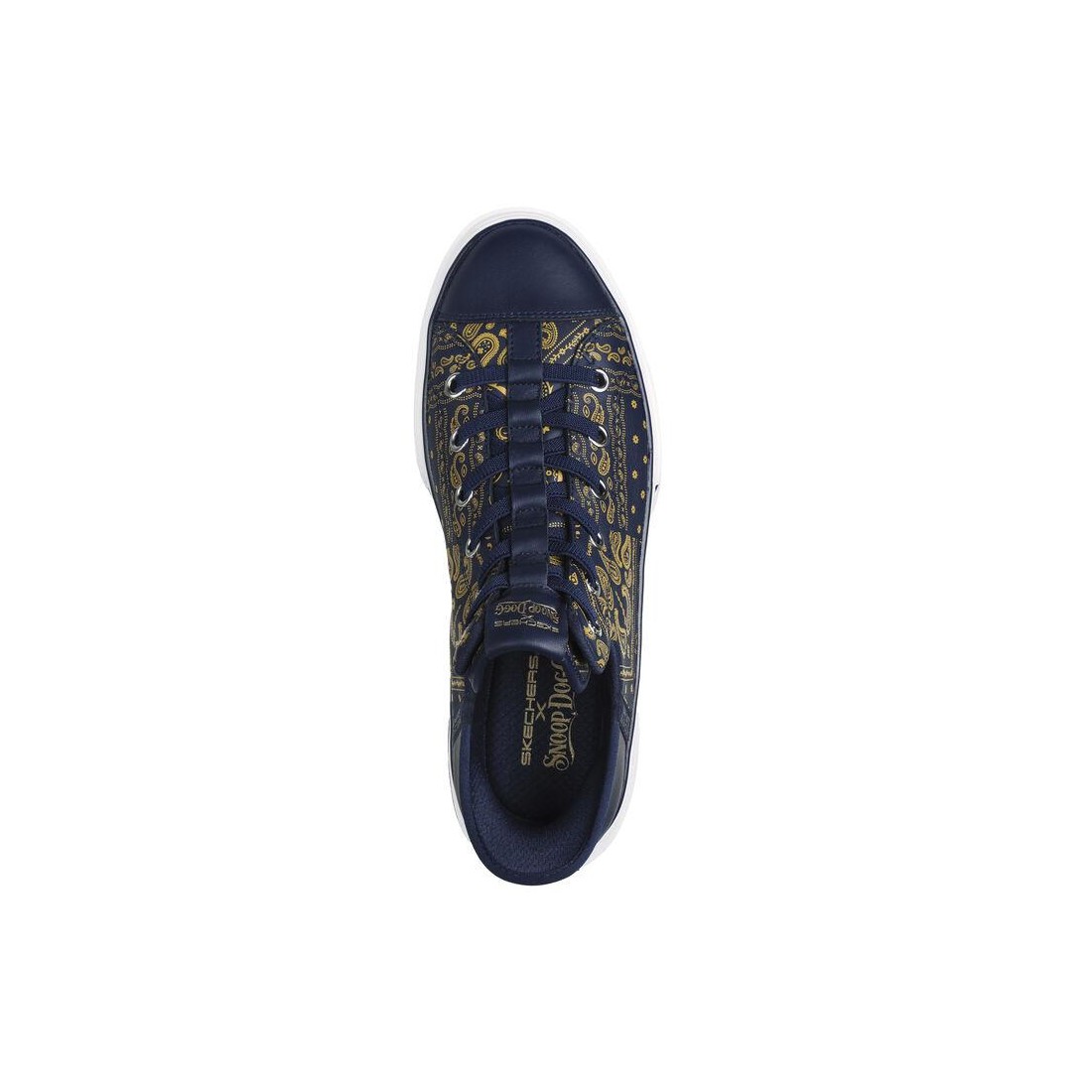 Giày Skechers Premium Leather Slip-Ins Snoop One - Double G Nam Xanh Navy
