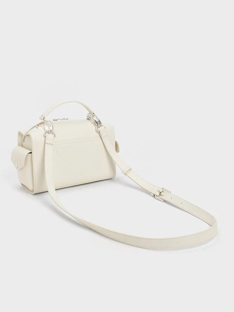 Túi Charles & Keith Austen Top Handle Bag Nữ Trắng