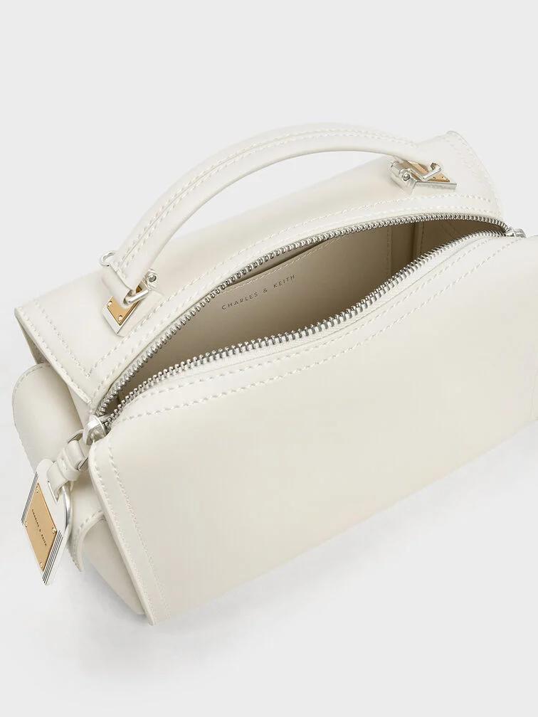 Túi Charles & Keith Austen Top Handle Bag Nữ Trắng