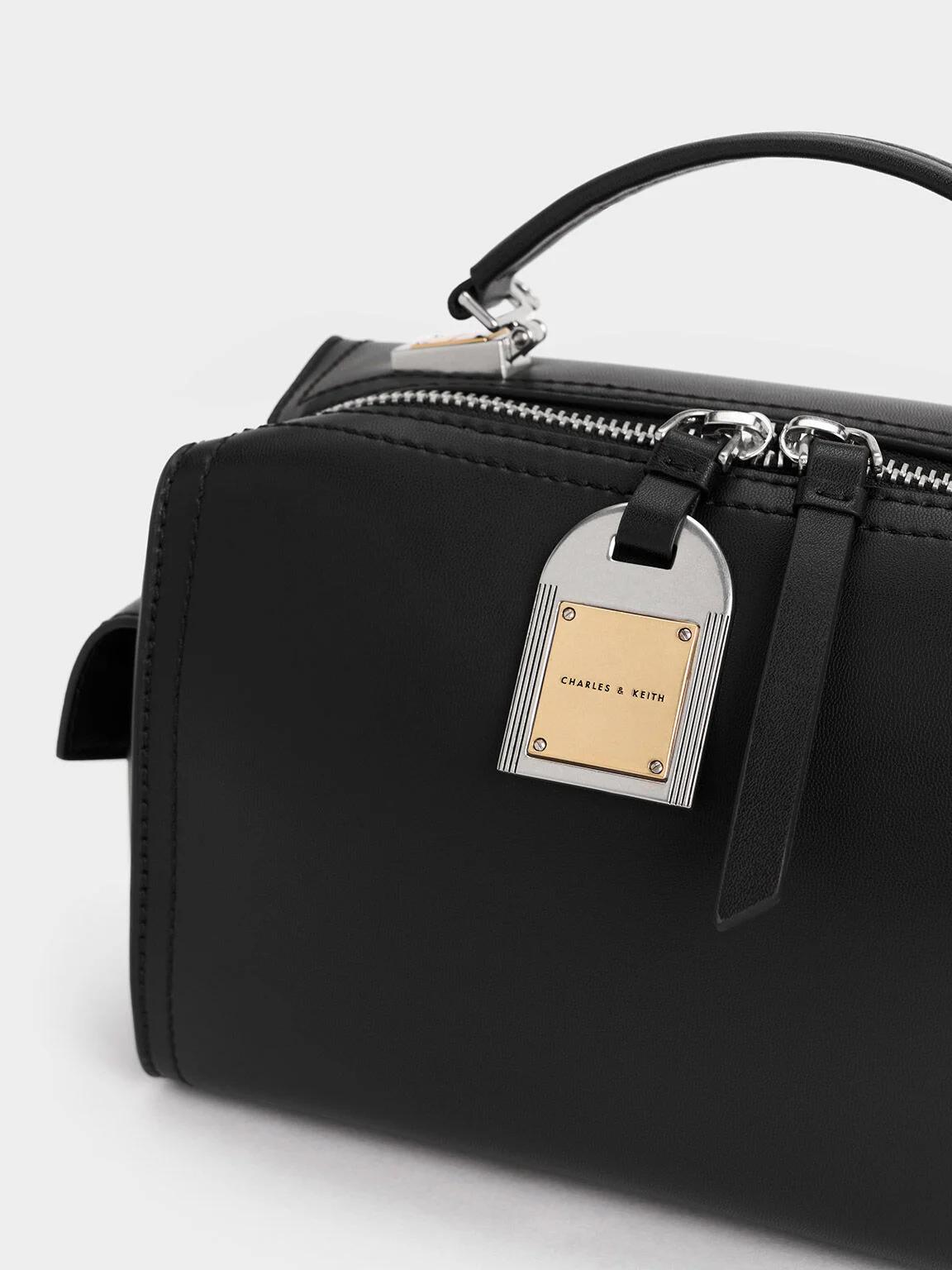 Túi Charles & Keith Austen Top Handle Bag Nữ Đen