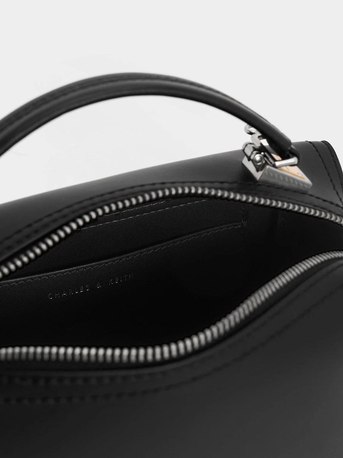 Túi Charles & Keith Austen Top Handle Bag Nữ Đen