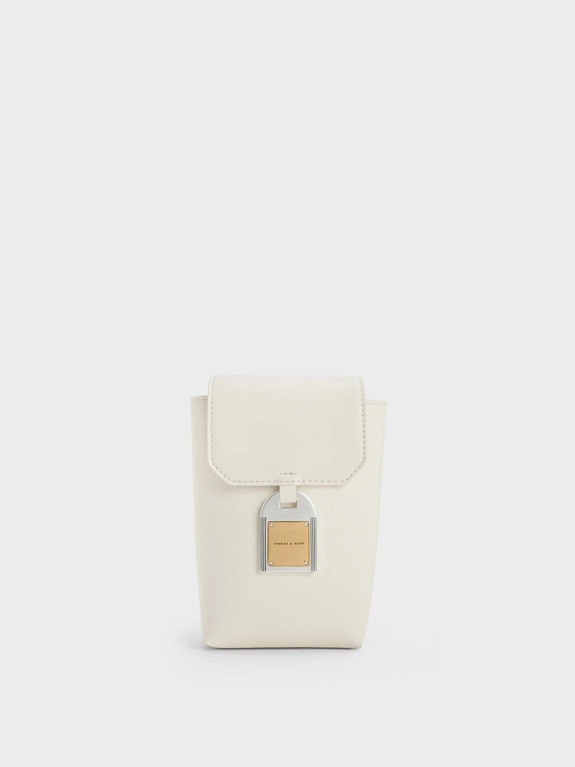 Túi Charles & Keith Austen Tumbler Crossbody Bag Nữ Trắng