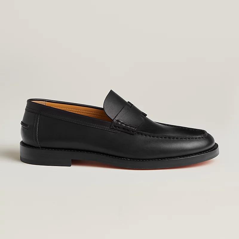 Giày Hermes Charrette Loafer Nam Đen