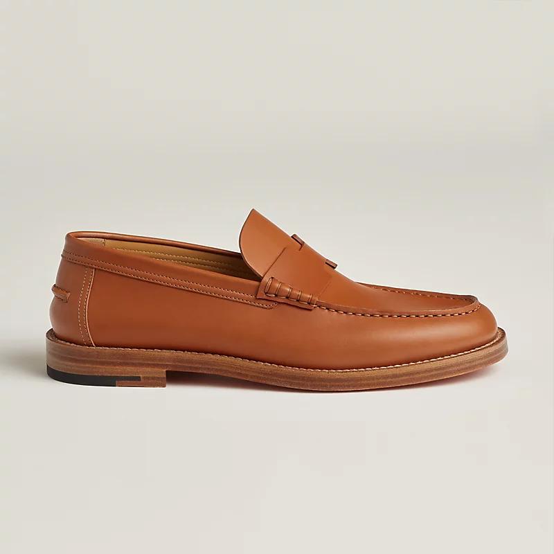 Giày Hermes Charrette Loafer Nam Nâu