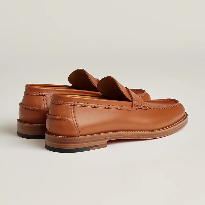 Giày Hermes Charrette Loafer Nam Nâu