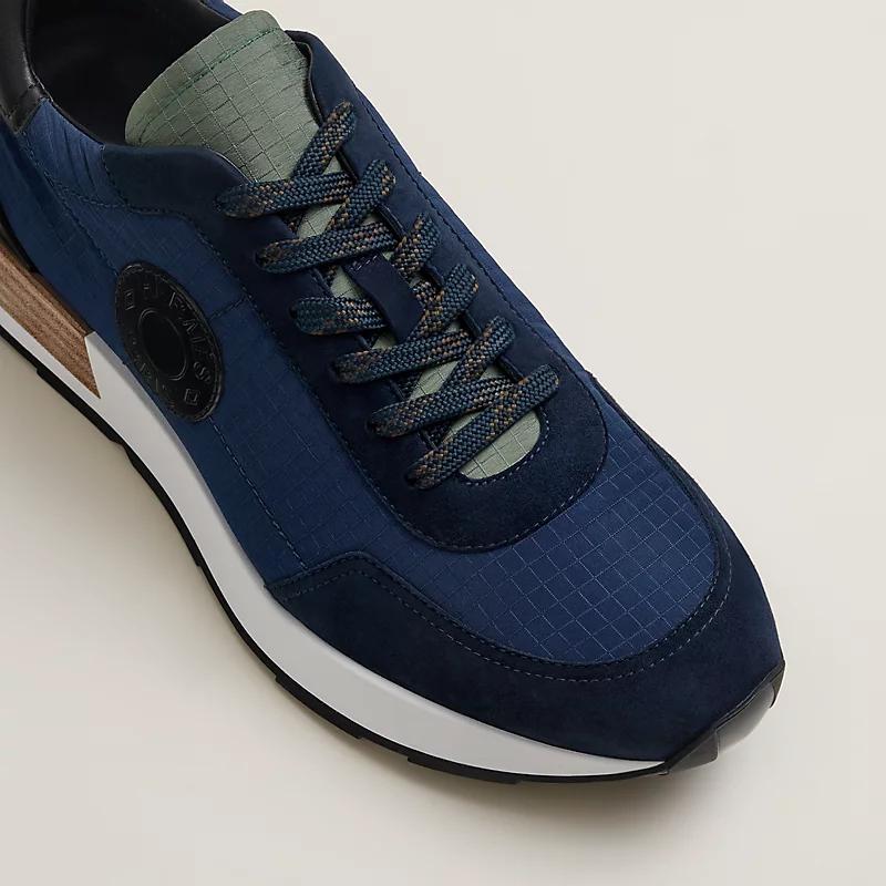 Giày Hermes Drive Sneaker Nam Xanh Navy