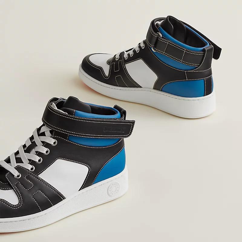 Giày Hermes Freestyle Sneaker Nam Đen Trắng