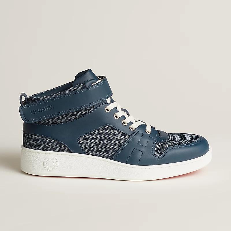 Giày Hermes Freestyle Sneaker Nam Xanh Navy