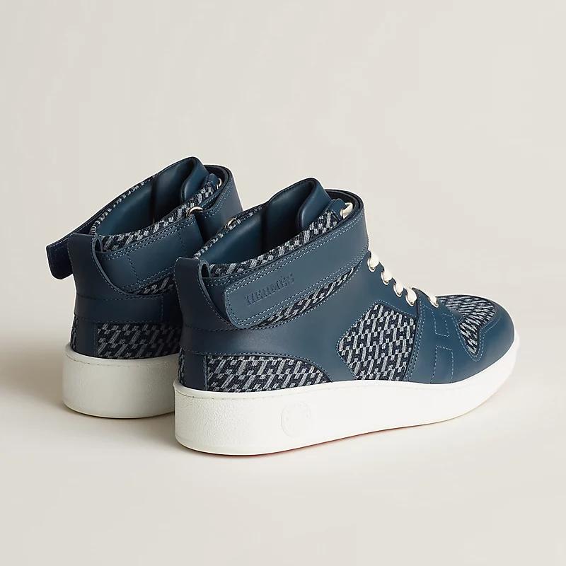 Giày Hermes Freestyle Sneaker Nam Xanh Navy