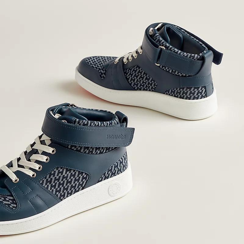 Giày Hermes Freestyle Sneaker Nam Xanh Navy