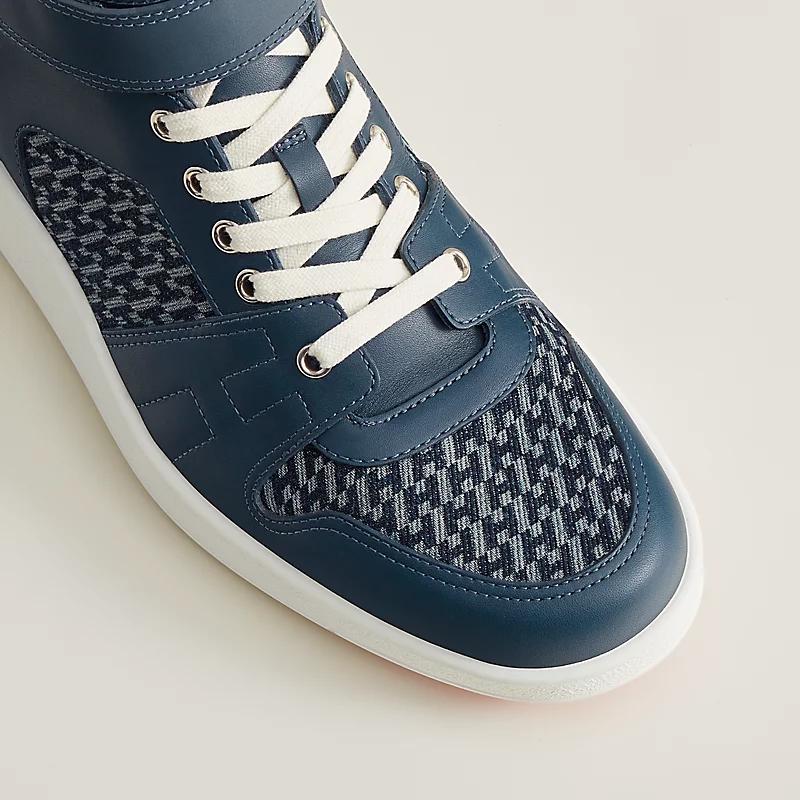 Giày Hermes Freestyle Sneaker Nam Xanh Navy