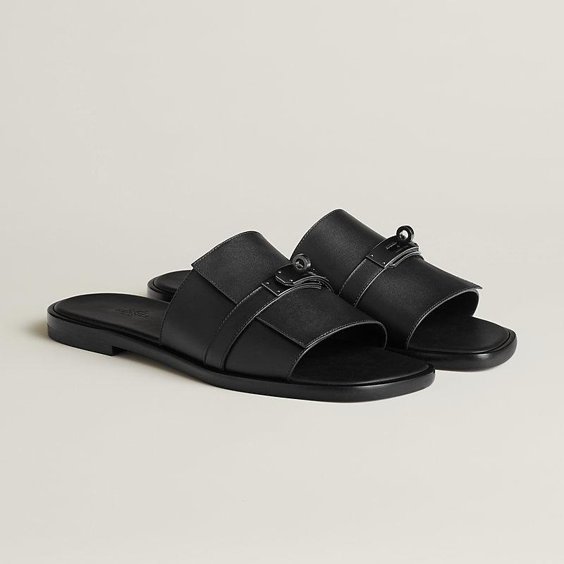 Giày Hermes Gabriel Sandal Nam Đen