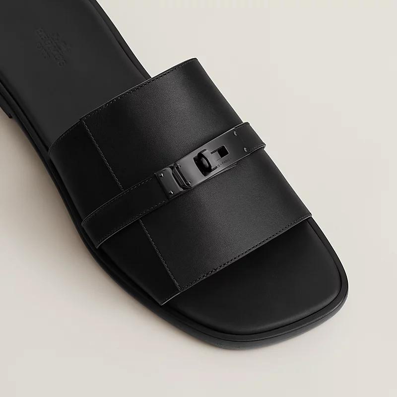 Giày Hermes Gabriel Sandal Nam Đen